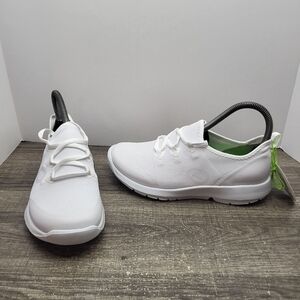 OOFOS Women's Sz 7 OOmg Sport LS Low Shoe White Active Recovery New